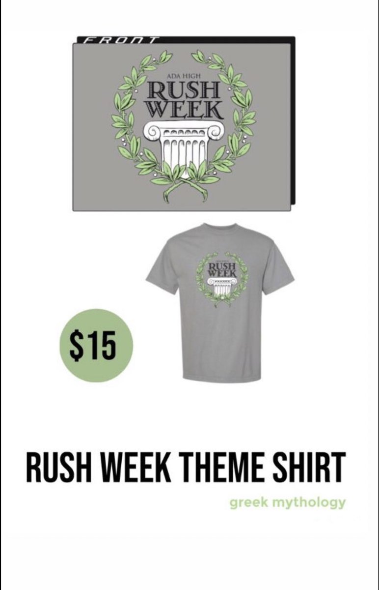 AdaHigh_StuCo's tweet photo. RUSH MERCH!! Contact any stuco member to order! https://t.co/WrDnTg4vy3