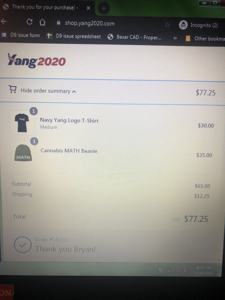 Frog_Boi_SATX's tweet photo. 5/10 - @YangSwagAngels #YangGang grows when we grow with each other #YangSurge #Yang2020 #YangSwagAngels #TexansForYang
Total raised $225 https://t.co/v1kduamVfJ