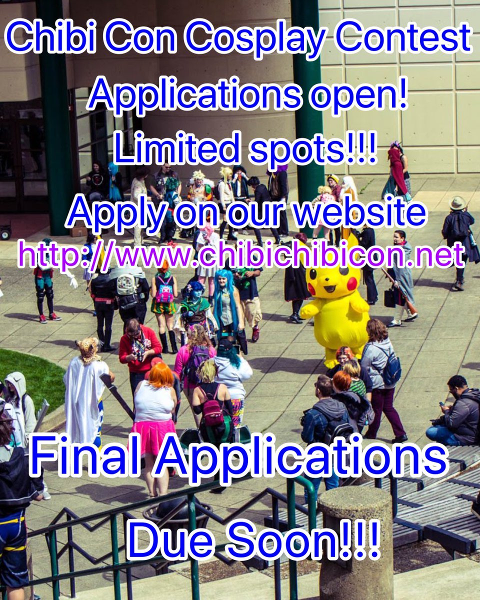 Join the Cosplay Contest and have fun!!! docs.google.com/forms/d/e/1FAI… photo by chrischrischrismuffincake