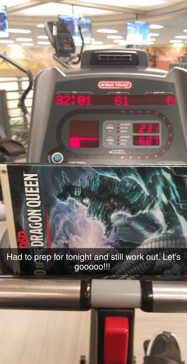 ulrik05's tweet photo. Had to prep for dnd and work out! It looked a little weird but hey got it done ! https://t.co/uVxa2EQZdb