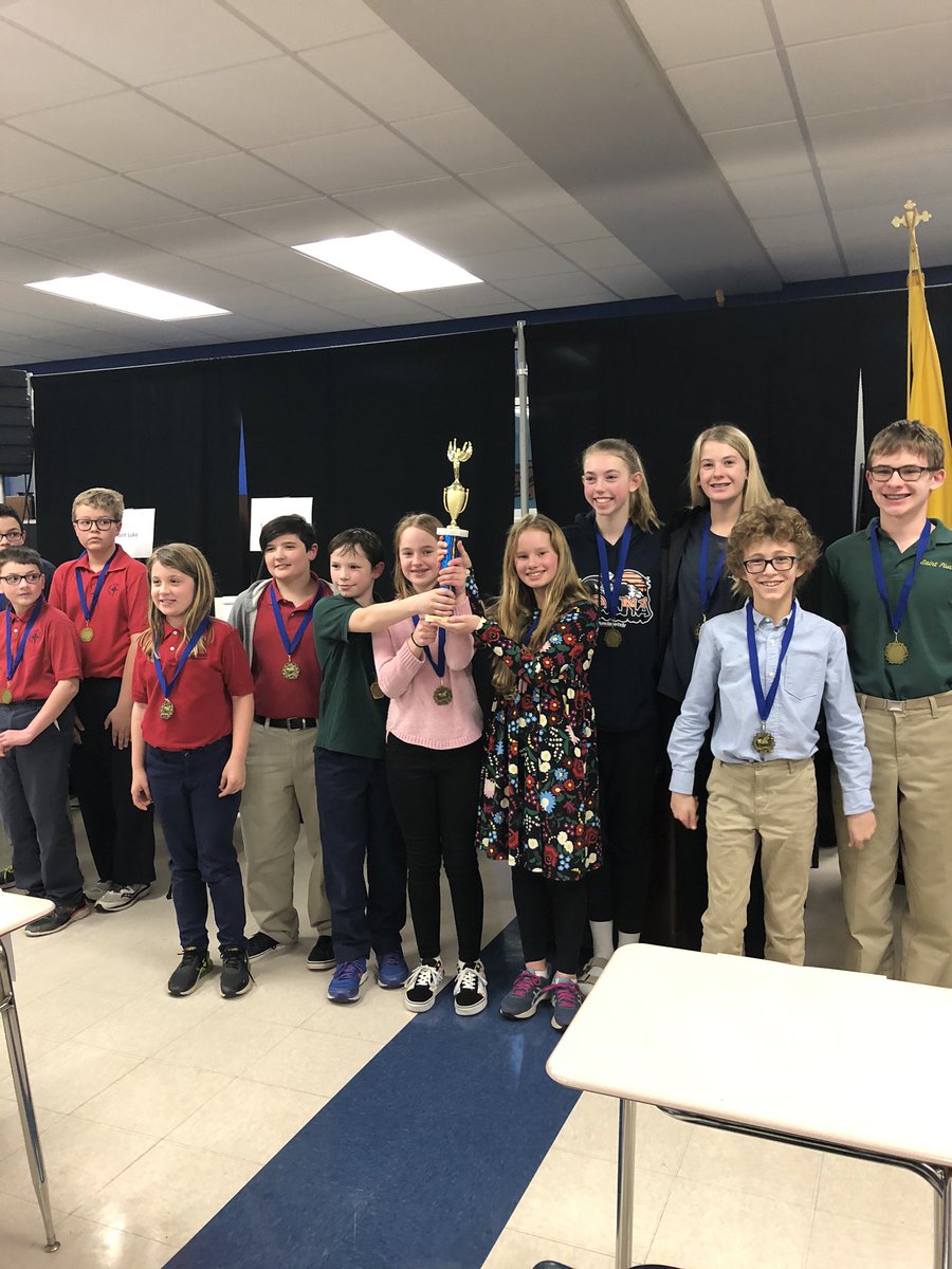 So PROUD of our SPX Spell Bowl team!  Second place at tonight’s North Deanery Spell Bowl! Well done, team!  @spxparish <a href="/SPX7200/">St. Pius X School</a>
