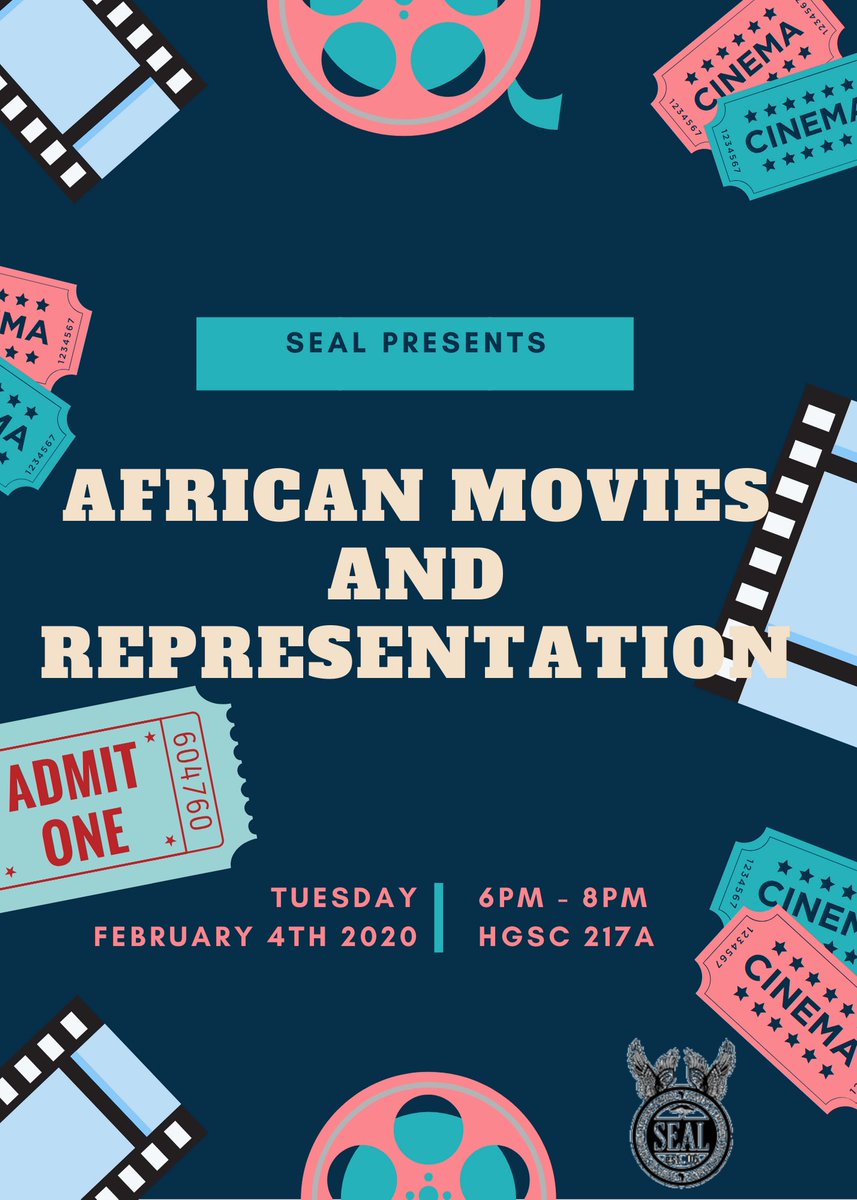 tweetSEAL's tweet photo. Hello everyone!! Our next general body meeting will take place on February 4th. We will be talking about African Movies and its representation in the media. All are welcomed! https://t.co/dmh0rxRQmj