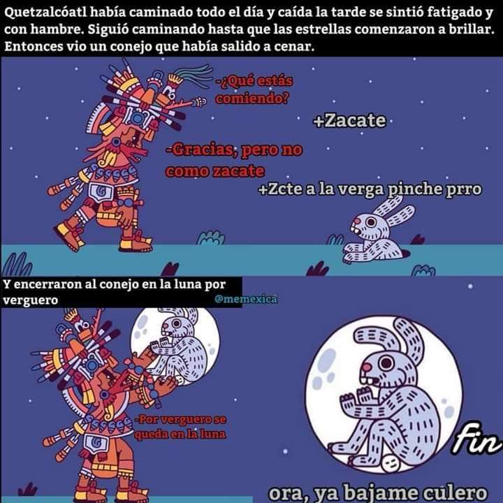 Les traigo una bonita leyenda mexicana: el conejo en la luna