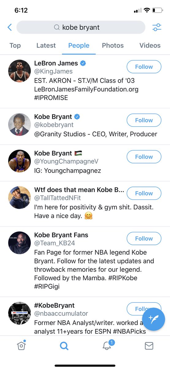 SGmarcOD's tweet photo. Something ain’t right. This all a game for the elite. Why the fuck when you search Kobe or Kobe Bryant on Twitter the first page that pop up is Lebron James.. over KOBE BRYANT.. ESPECIALLY AFTER WHAT HAPPENED, Kobe is trending and still ain’t above James.. that’s set up forsure https://t.co/52hhZhqTvX