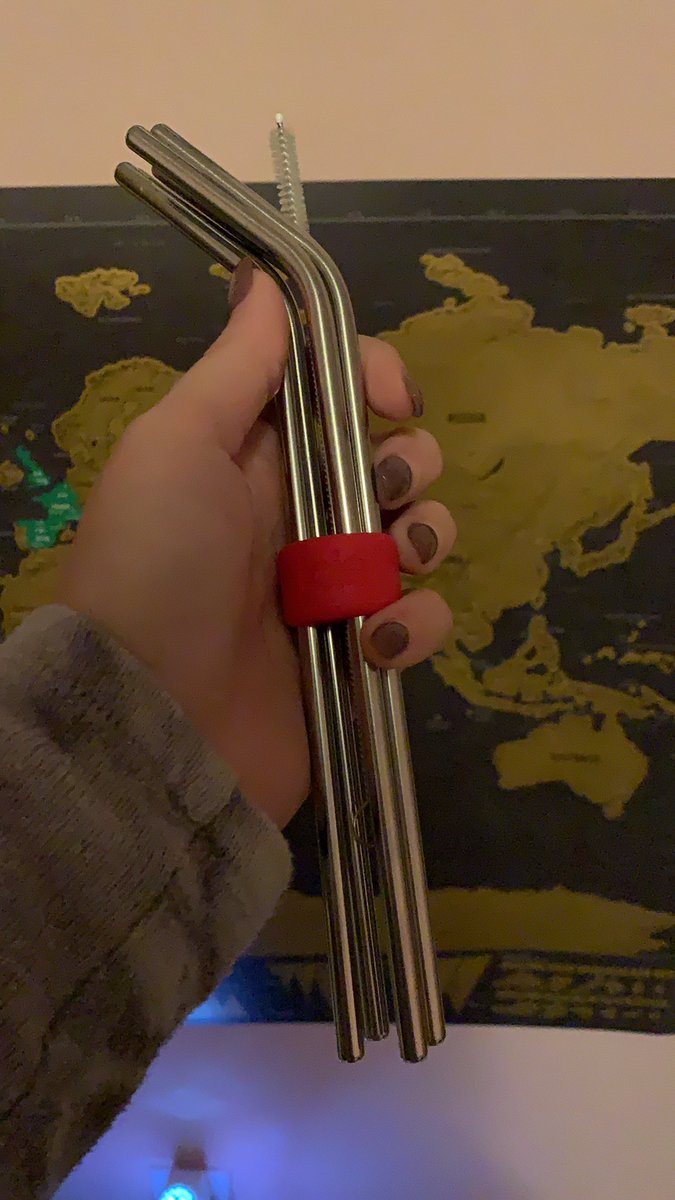 deannadeno's tweet photo. #BellLetsTalk about the cute straws my sister brought me https://t.co/h38gccKX3k