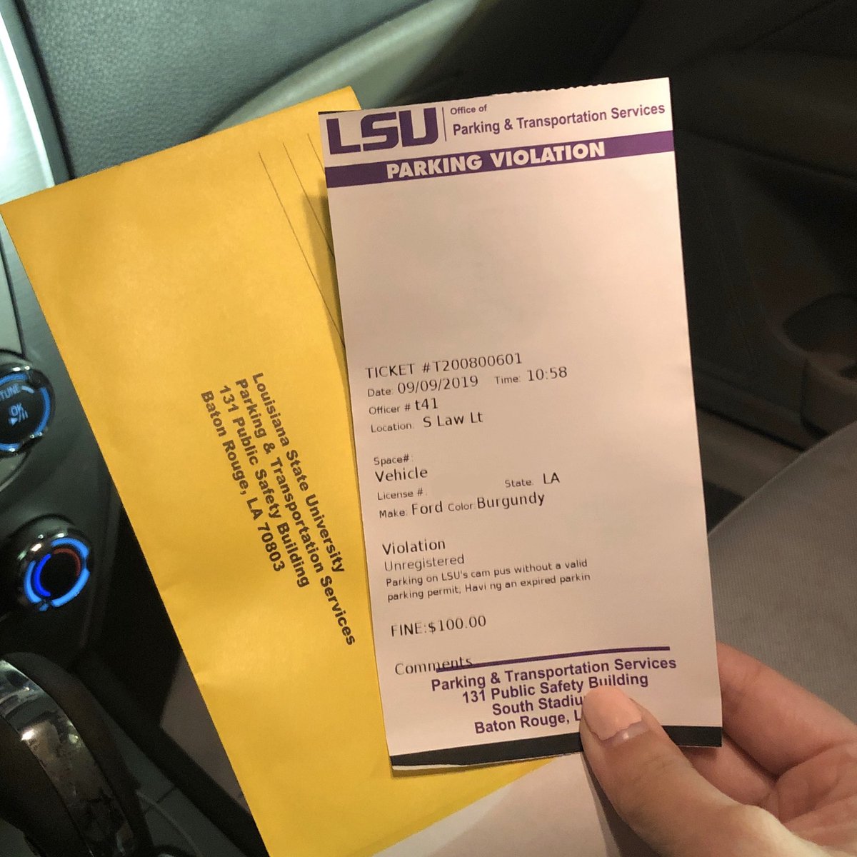 notlsuparking's tweet photo. the poet                                   the poem https://t.co/OOg7J8WMyZ