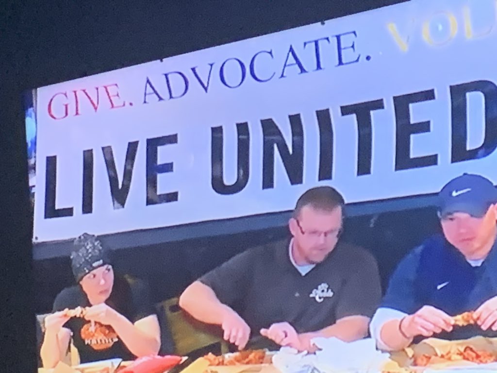 LincolnHighWV's tweet photo. Shout out to Mr. King on representing LHS in the United Way Hot Wings Eating Contest and WINNING the Harrison County Schools Division!! Way to represent Coach King!! 🐾🏆🥇@HarcoboeWV https://t.co/X6Fp0K6ETi