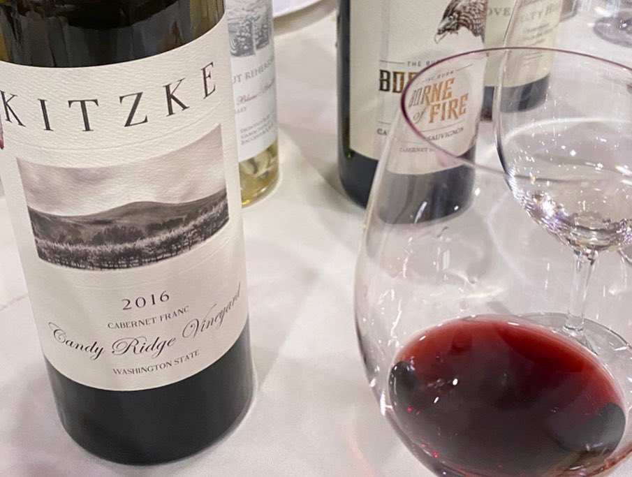 KitzkeCellars's tweet photo. Fun sharing a piece of the new Candy Mountain AVA with the @guildsomm crew in Seattle! #CabFranc @Wa_State_Wine #wawine #yakimavalley #candymountainAVA https://t.co/L5nwcfFquW