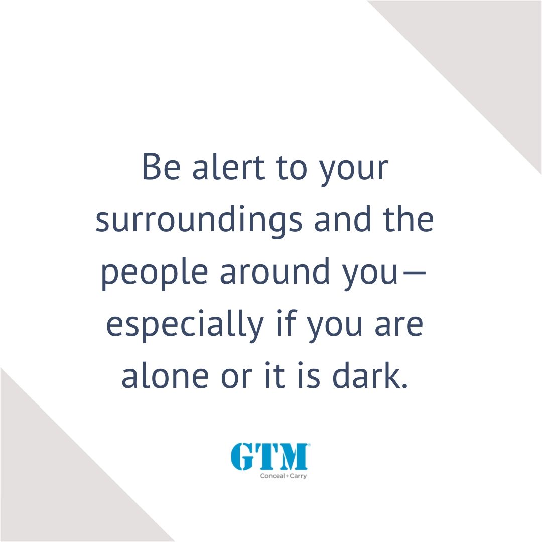 GTMOriginal's tweet image. Be alert to your surroundings and the people around you—especially if you are alone or it is dark.
.
.
#securityonthego #GTMoriginal #GTM #GTMpurse #GTMhandbag #stayprepared #situationalawareness #collegesafety #pepperspray #stungun #youareworthdefending #momlife #giftofsafety