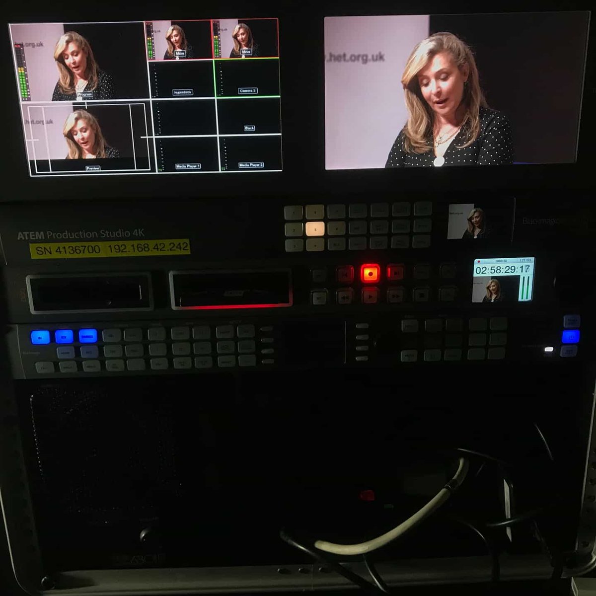 StreamingTank's tweet photo. An amazingly emotional event we did last Friday with @SassyFilms for the @HolocaustUK #HET #holocausteducationaltrust #sassyfilms #streamingtank #streamingtankontour #lu600 #streamingtanklive #NeverForget https://t.co/VjSZZbl45I