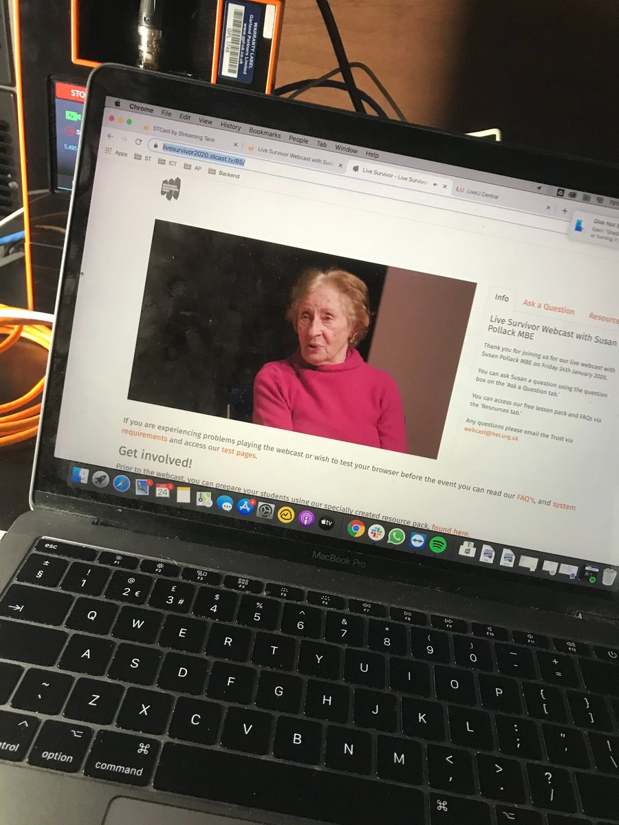 StreamingTank's tweet photo. An amazingly emotional event we did last Friday with @SassyFilms for the @HolocaustUK #HET #holocausteducationaltrust #sassyfilms #streamingtank #streamingtankontour #lu600 #streamingtanklive #NeverForget https://t.co/VjSZZbl45I