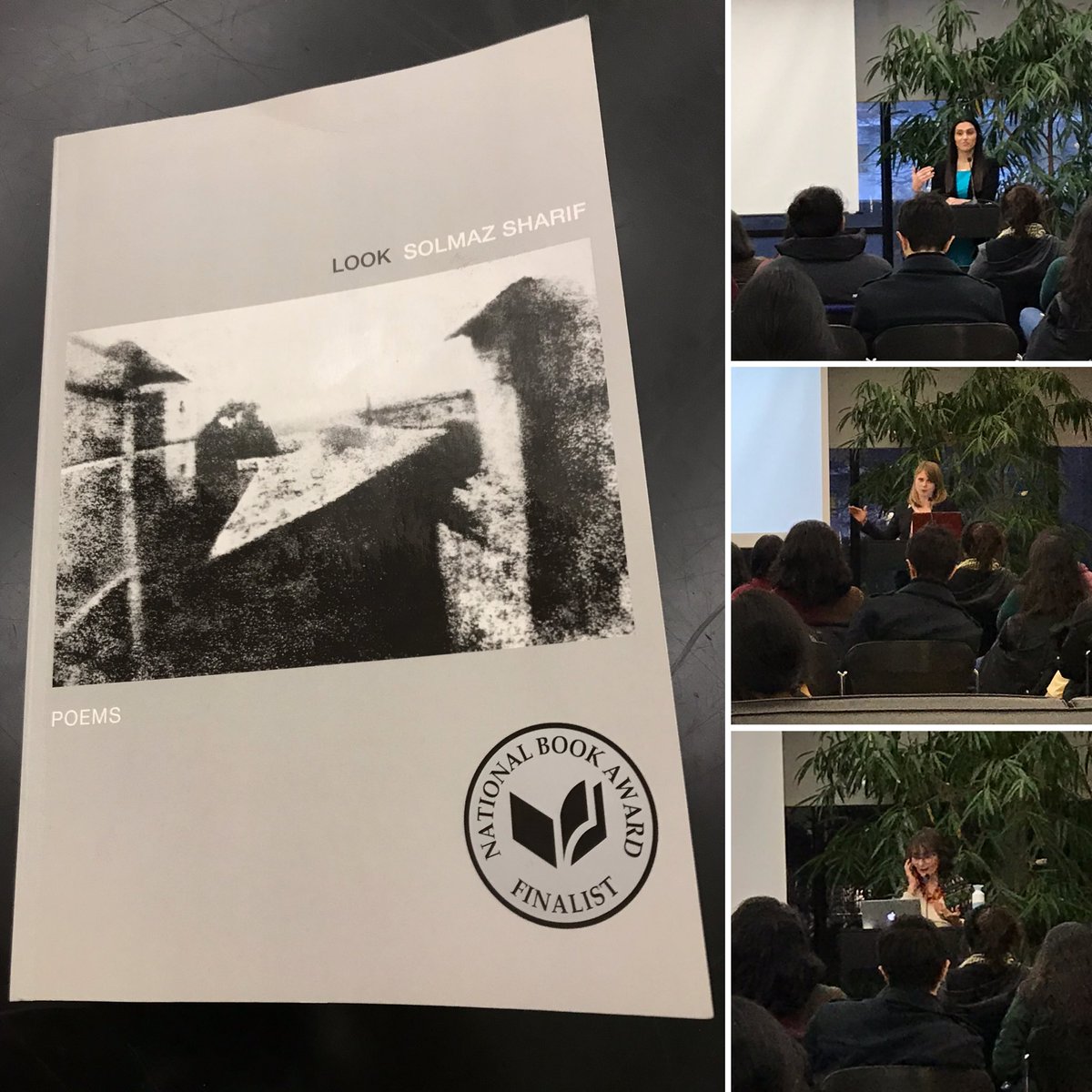 ConnCollLibTech's tweet photo. We’re in #ShainLibrary talking about Iran, Gen. Qassem Soleimani, the work of @nargesbajoghli, and reading poetry, like that of Solmaz Sharif @GraywolfPress 📖 #Libraries https://t.co/R4DkUUc2bQ