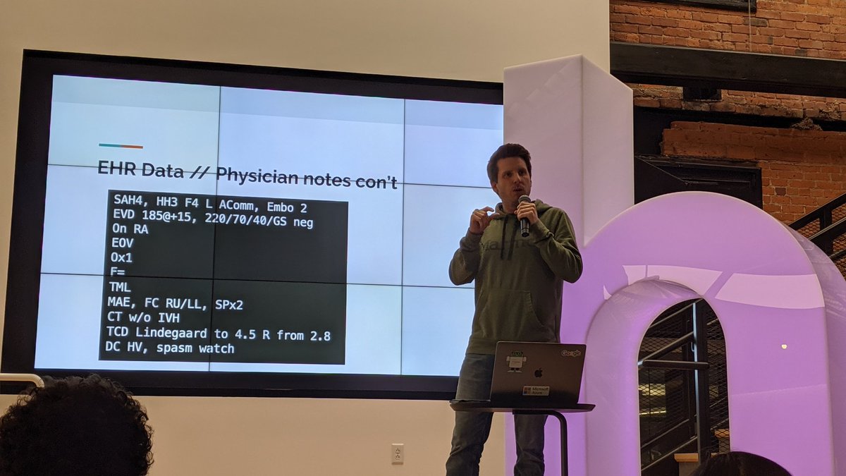 bpben2's tweet image. &quot;call me when Google can translate this doctor&apos;s note&quot; - @RxForIT at #pydatabos