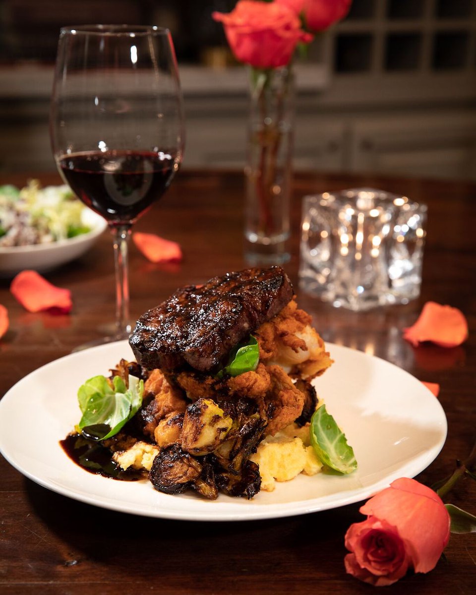 Filet + Lobster Tail + Wine = the perfect #valentinesday feast. Check out our special prix fixe menu available at Dragonfly February 14-16 here: bit.ly/dallasmenus. #dallasvalentinesday