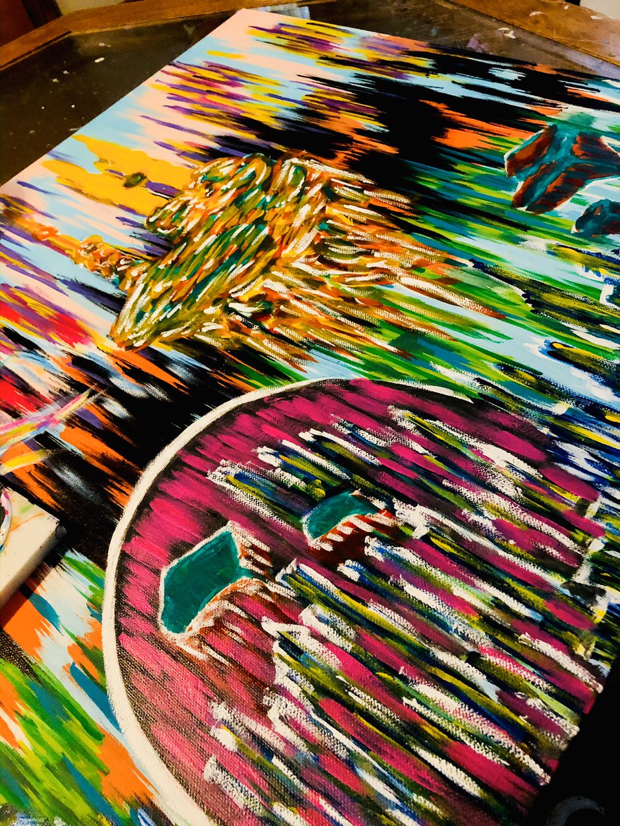 #63 “Dreamworld” in the making 🎨 😊 <a href="/artnet/">Artnet</a> <a href="/SaatchiArt/">Saatchi Art</a> <a href="/artfinderlatest/">Artfinder Latest</a> #abstractart #acrylicart #acrylicpainting #dreams #colorful #unique #pittsburghartist #followmyart #paintingoftheday #lovewhatipaint <a href="/drez08Ea/">DrezEan</a>