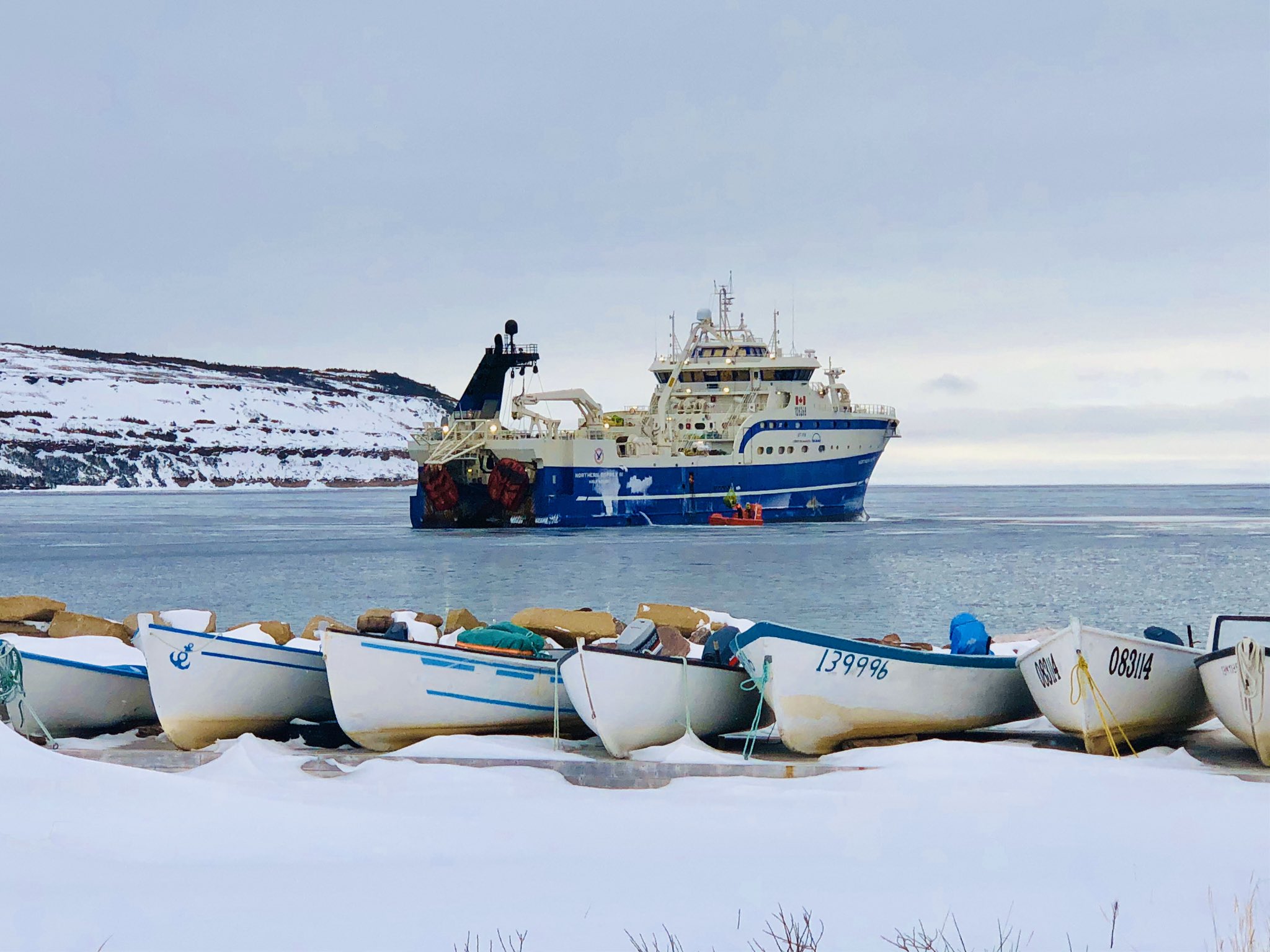 Labrador Straits 🇺🇦 on Twitter "The inshore boats are stored for the
