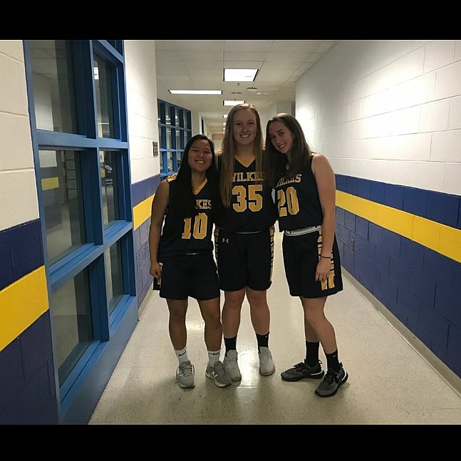 FMTigers's tweet photo. Giving our girl Katie Johns a big FM Shout out sporting the Wilkes University Basketball uniform.   Way to go Katie! https://t.co/OtOi0RsdsV
