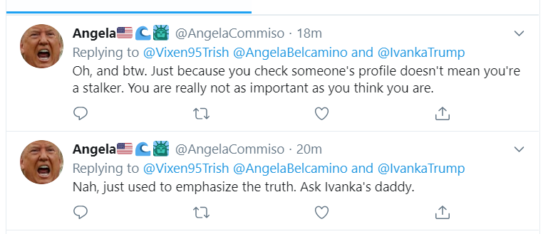 Vixen95Trish's tweet photo. Why do people tweet at me then block me before I can respond?
It's almost like they enjoy throwing rocks and then running away before they get what they deserve.
#CowardsBlock Angela! :) https://t.co/DQOoGcnavn