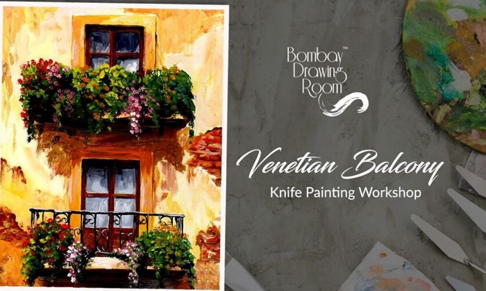 #DailyWorkshop Venetian Balcony Knife Painting Workshop: By Bombay Drawing Room – #limitedseats #BookNow <a href="/Skilltivate/">Skilltivate</a> buff.ly/36zmVZj