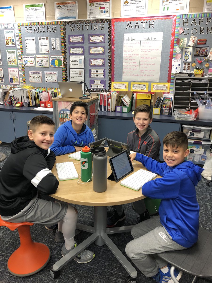Choosing flexible seating while writing. #inspire96