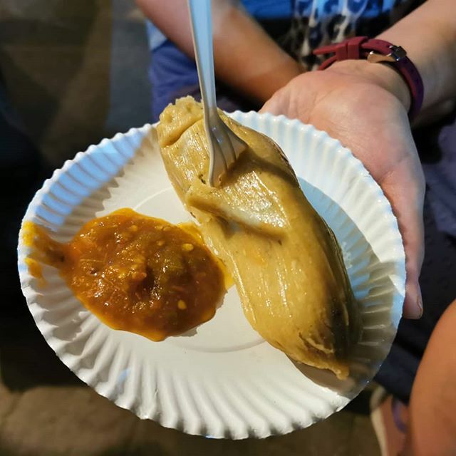 sharemytable's tweet photo. First tamalé of the trip... Definitely not the last! Rajas con queso 😍 https://t.co/75qQ8rZvpb https://t.co/7LncH7nTyz