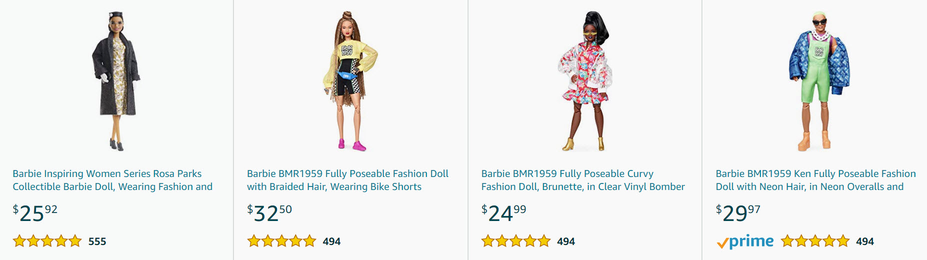 rosa parks barbie doll amazon