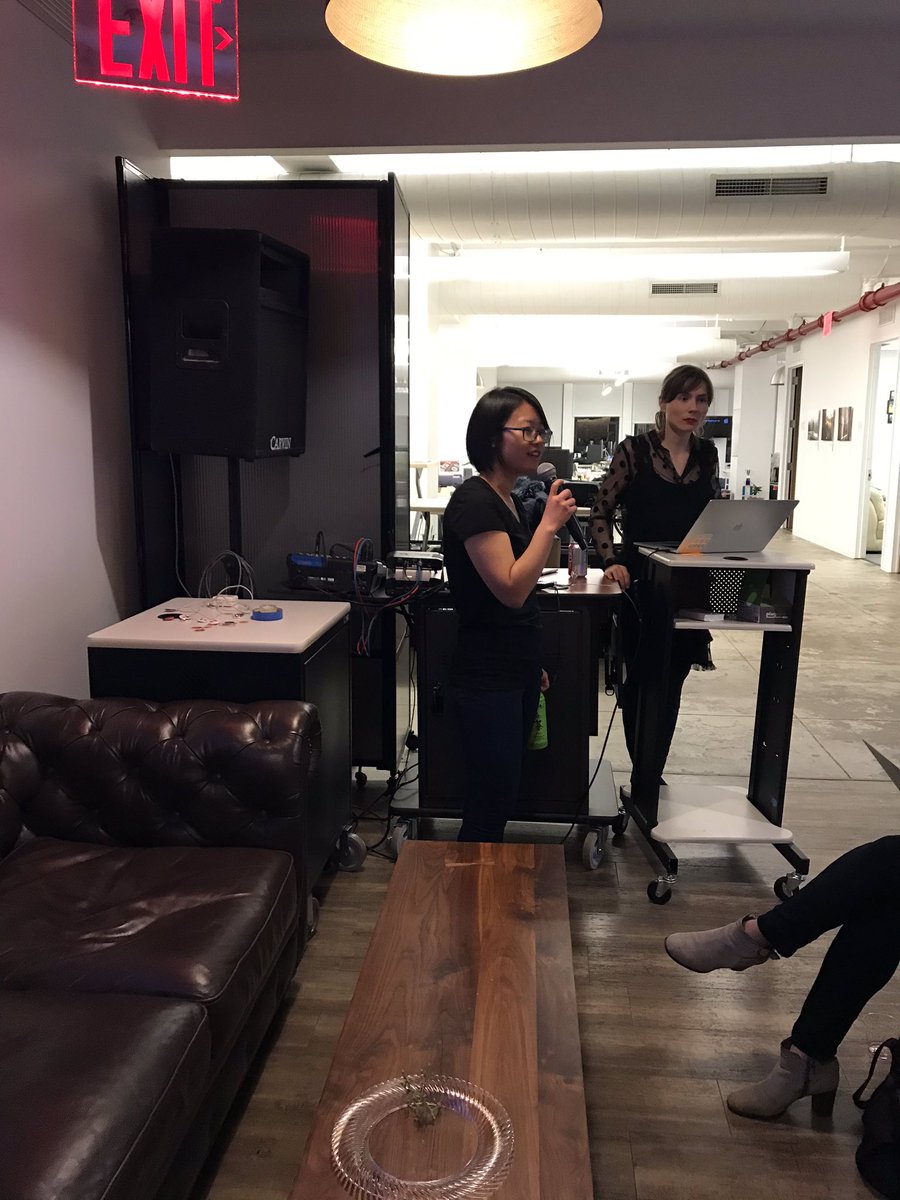 Thank you <a href="/smartling/">Smartling</a> for hosting #React optimization talks for <a href="/WomenWhoCodeNYC/">Women Who Code NYC</a> — Xiaoyun Yang of Smartling welcomes us. <a href="/kabibster/">Kamilla</a> on deck to talk about #RAIL performance model.