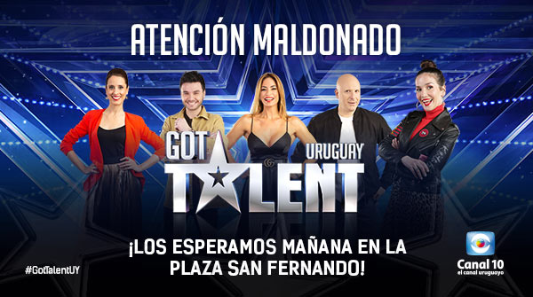 📢 ¡Atención MALDONADO! 📢 MAÑANA desde las 16 hs., acercate a la 📍 Plaza San Fernando con música en vivo, food trucks, regalos, Natalia y el jurado, ¡y mucho más! 🤩🙌
#GotTalentUY #AudicionesGTU <a href="/Natalia_Oreiro/">Natalia Oreiro</a> <a href="/RiccettoMaria/">Maria Riccetto</a> <a href="/AguCasanova_/">Agustin Casanova 🏹🍹</a> <a href="/cfernandezok/">Claudia Fernandez</a> <a href="/OPetinatti/">Orlando Petinatti</a>