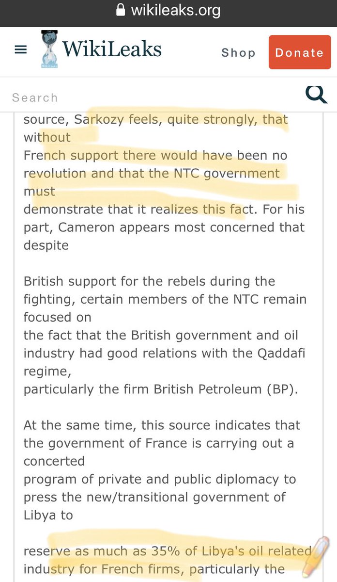 IMPORTANT: This email shows that  #France never stopped trying to get what it sees as its share of  #Libya since 2011 https://wikileaks.org/clinton-emails/emailid/12900