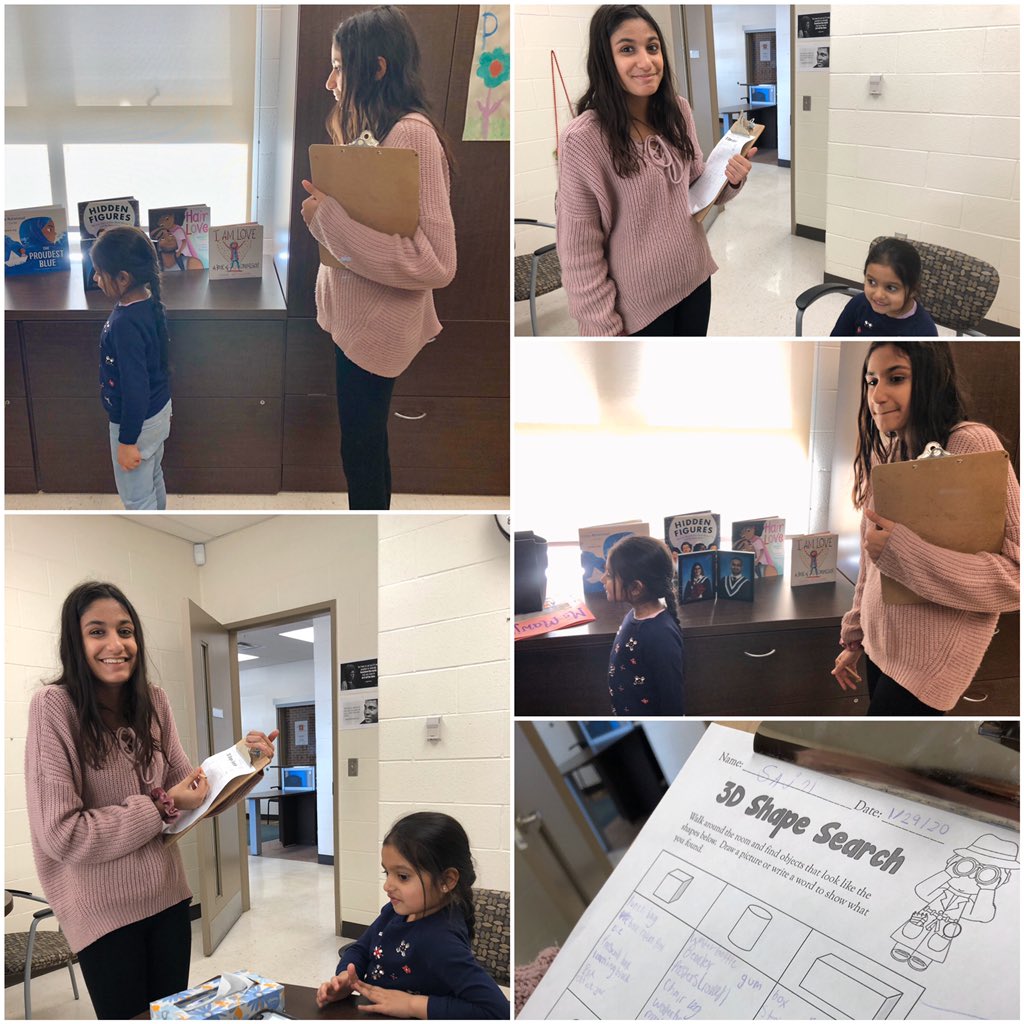 The best part of a K-8 school? This ⬇️ loved having R from Grade 7 visit with our little friend from <a href="/CardoneMrs/">Mrs. Cardone</a> as they both searched for 3D shapes in my office. Witnessed kind &amp; nurturing leadership along with deep learning &amp; accountable math talk. <a href="/PteBuckamSingh/">Pte. Buckam Singh Public School</a> #PBSLearns