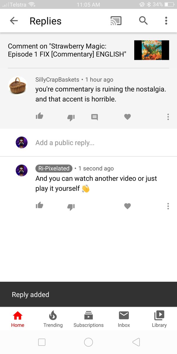 RetroRiri1's tweet photo. Gotta love the comments you get on youtube https://t.co/zDbSBJO9Jl