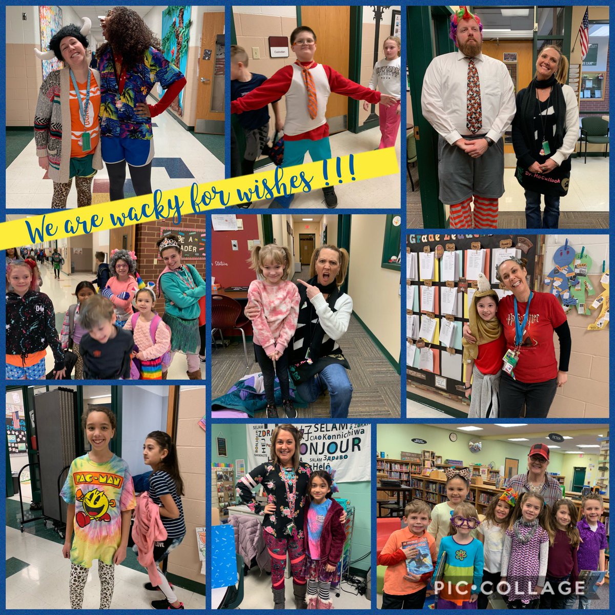 It was A WACKY day today!! #kidsforwishkids @MakeAWishMOKAN @PVE_Hawks