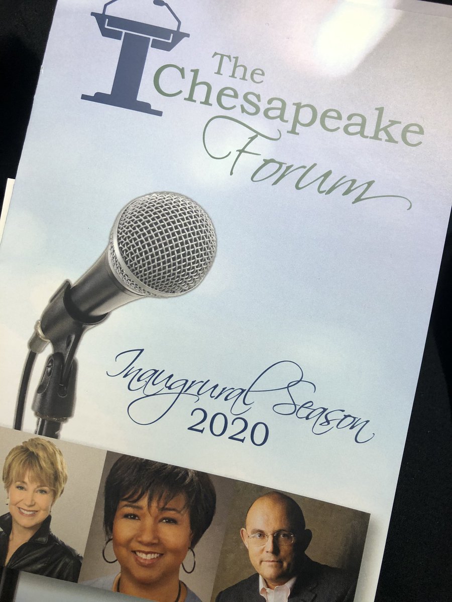 WeAreHickory's tweet photo. Hickory High School represented well at The Chesapeake Forum tonight. Getting inspired by Jane Pauley! Thanks for the opportunity! #InspireCPS #WeAreHickory https://t.co/Oyg55UU6og