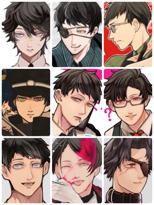 企画の黒髪キャラ集めた
2枚目はいかたこ先生の赤ペン  うれし 