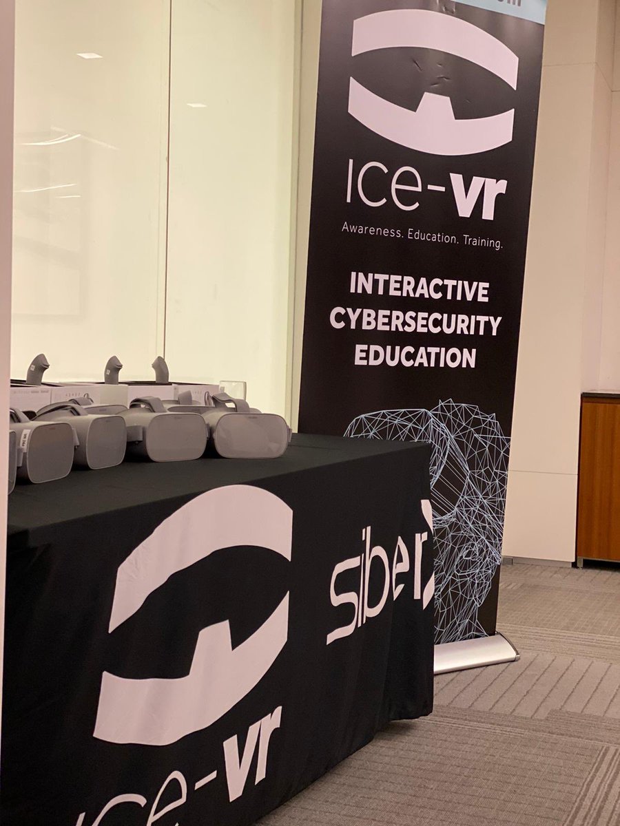 siberxorg's tweet photo. Stay tuned for a giveaway from #SiberX at the #leadingcyberladies event at #KPMG! #SiberX is giving five lucky winners passes to our upcoming event #WomenInCyberSecurity in March 2020! In the meantime, #ICEVR is giving everyone a peak into cyber security and hacking through #VR https://t.co/yHwjC87uVj