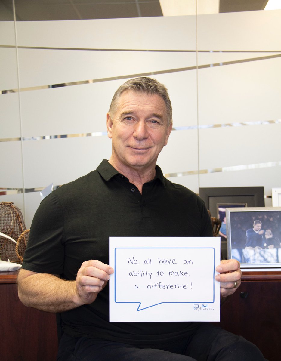 RickHansenFdn's tweet photo. “Today is #bellletstalk day. We all have an ability to make a difference by speaking up today, and every day. By facing our challenges, reaching out for support and being there for others, we help remove the stigma around mental health and other invisible disabilities.” – RH https://t.co/XdjXnoB3lQ