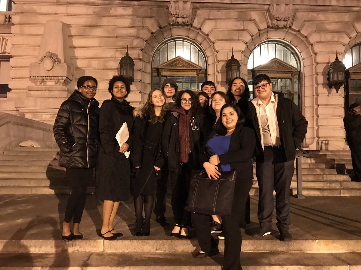Essay424's tweet photo. Weehawken Mock Trial 2020. Cheers to a great season. Thank you to Leivys Garcia, Max Anasa, &amp; Teresa Cajina for their participation in their final year with the team. https://t.co/QmWr7Eetmu