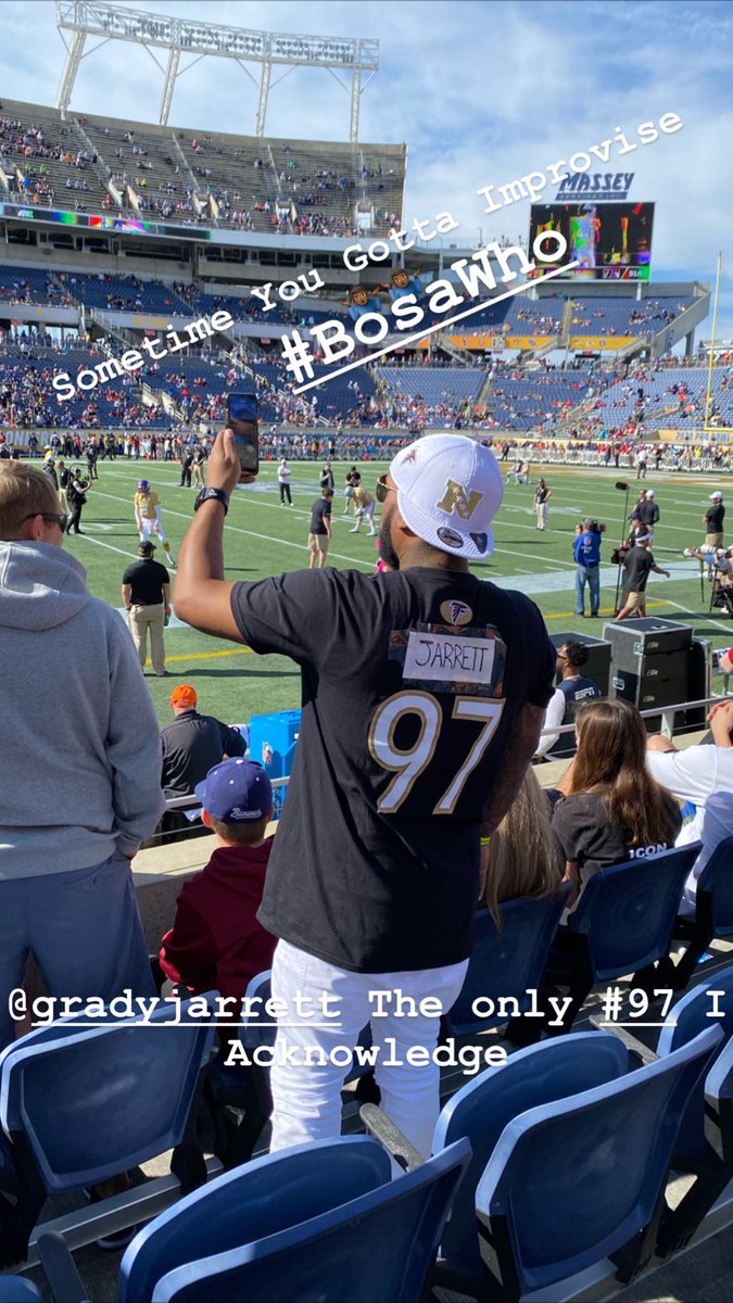 ItsFanGoals's tweet photo. I Got Snubbed Again This Season, But Of Course I Showed Up For The Game Anyway... Not To Mention They Didn’t Have A Jarrett Or A Hooper Jersey!! You Know I Talked So Crazy To Them Folks... #iHad2Improvise #ProBowl2020 #AFCvsNFC  #CampingWorldStadium #50YardB ™️ #ItsFanGoals ™️ https://t.co/q0nhcKi74x