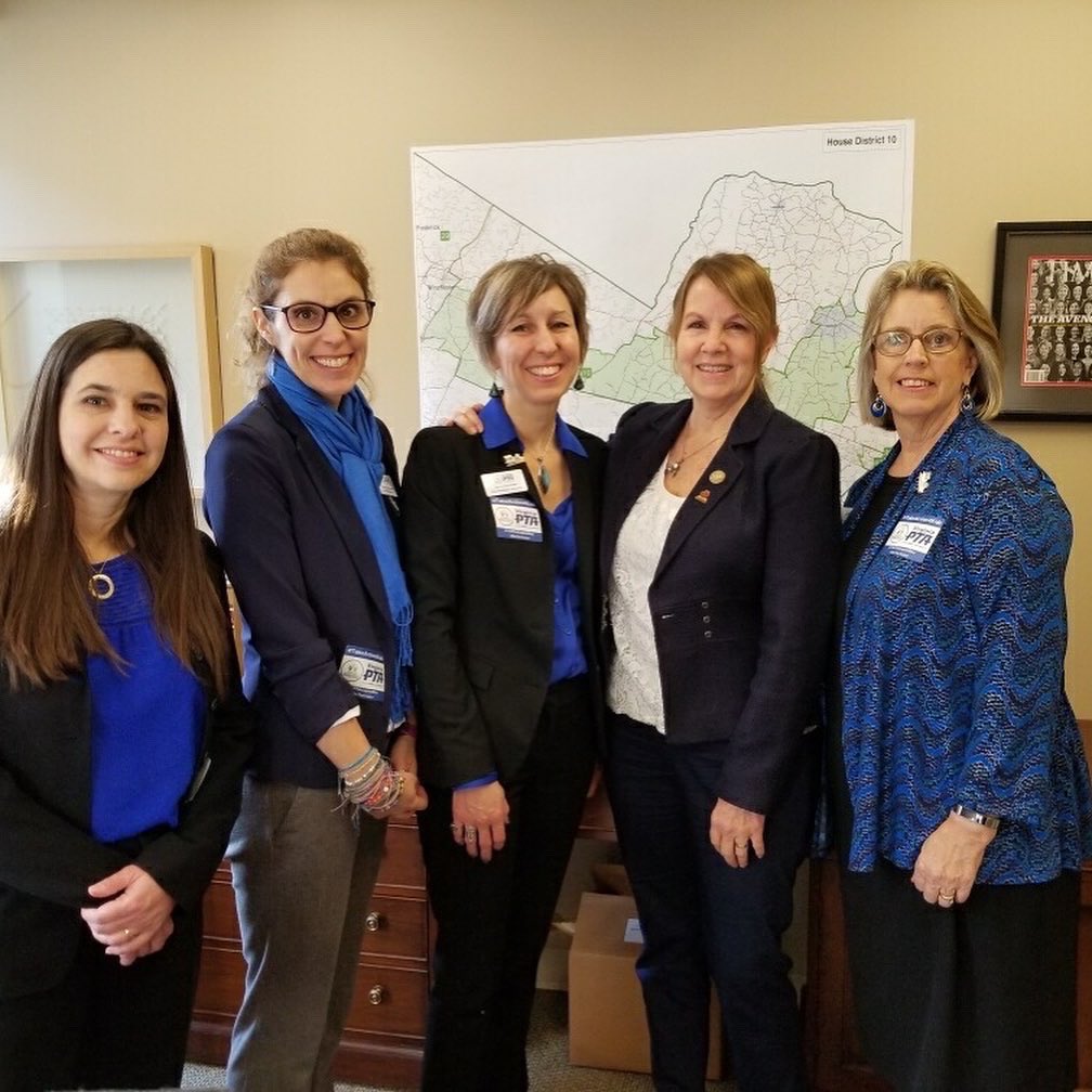 LoudounPTA's tweet photo. We enjoyed spending time with several members of the VA General Assembly this week during #VirginiaPTACapitolDay to share our legislative priorities with them.
#TakeAction4Kids #BeTheVoice #PTYAY #huntdistrictpta #virginiapta https://t.co/HzQJzDQRuf
