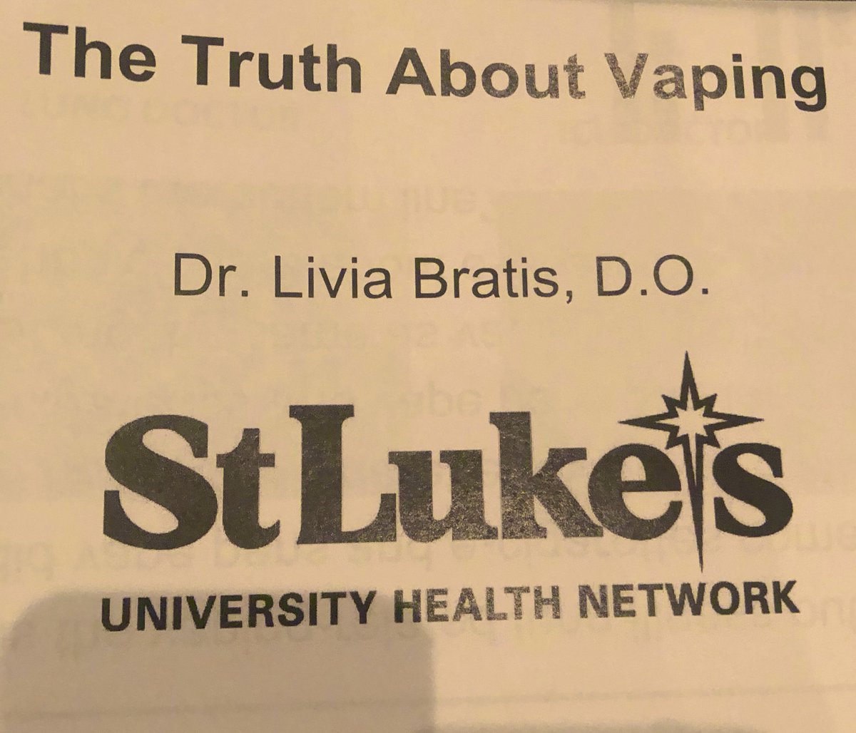 LehightonHighSc's tweet photo. Thank you @mystlukes Dr. Bratis for your informative presentation...#EducateYourself #stopjuuling https://t.co/2nEso4riVc