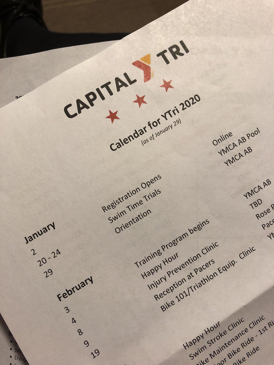 jessicasutterW6's tweet photo. Not a @DCSBOE event but one I hold dear. Tonight starts my 7th #CapitalYTri season @ymcabowen. This community continually inspires & empowers me: aspiring triathletes, 10+ yr participants, all ages, all speeds, all backgrounds. Cheers to 20 years #YTriDC! #swimbikerun 🏊🏻♀️🚴🏻♀️🏃🏻♀️ https://t.co/iB5oPKQUkY
