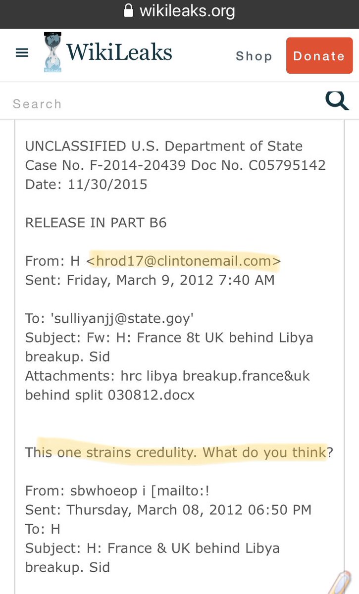 Even Hilary Clinton found this ‘incredulous’. The US has now found out that it was true, and probably want their share