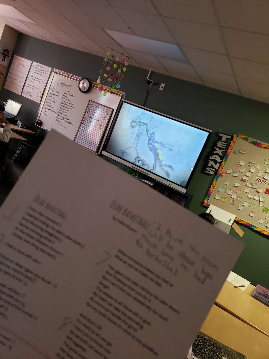 MsVillalobos95's tweet photo. To celebrate and honor, not only a great basketball player, but also a poet. "Dear Basketball" by Kobe Bryant. An ode to his passion. The kids will be writing their own passion poem. Be on the look out. #prmsrocks @RyonMiddle @RyonMSCroft @naomibourrous #KobeForever https://t.co/P1VMlwE6yx