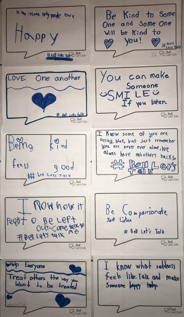 We are participating in #BellLetsTalk  Day with <a href="/wrdsb/">Waterloo Region DSB</a> ... we started the conversation today... and know how important it is to keep talking and listening... 
Pls rt 

#BellLetsTalk
#heavyprofoundincredible
#ourkidsareamazing

“You can make someone smile if you listen”...

💙💙💙