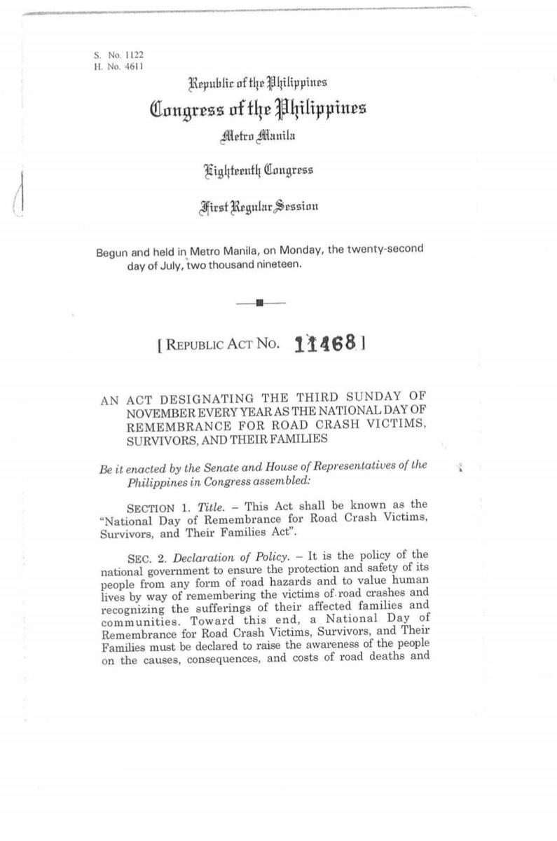 READ: Republic Act no. 11468 an act designating the third Sunday of ...