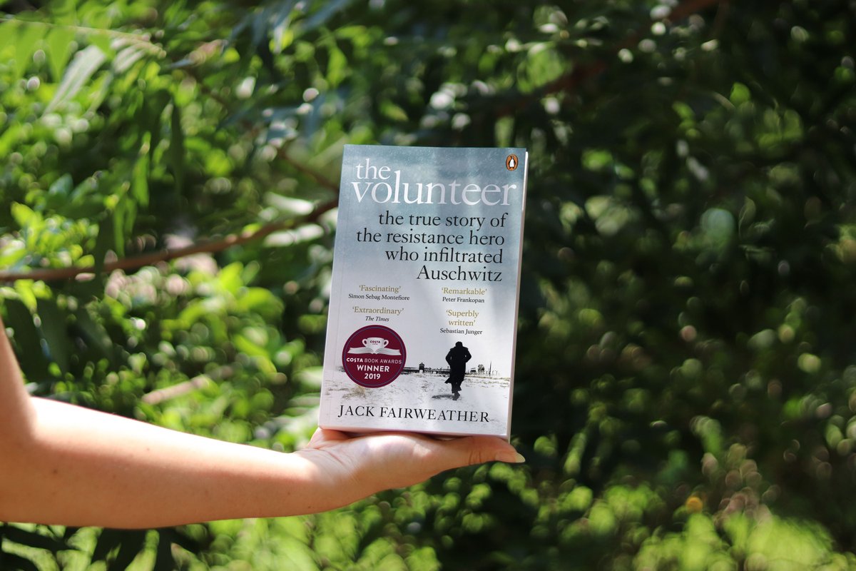 PenguinBooksAus's tweet photo. Congratulations to @jackfairweather! THE VOLUNTEER won the Book of the Year award at the 2019 @CostaBookAwards yesterday.

#TheVolunteer is a gripping story of defiance, rebellion, sabotage &amp; escape from a Nazi death camp, find out more here >> https://t.co/zHHMdZYgdS https://t.co/ML2Xl9GJSk