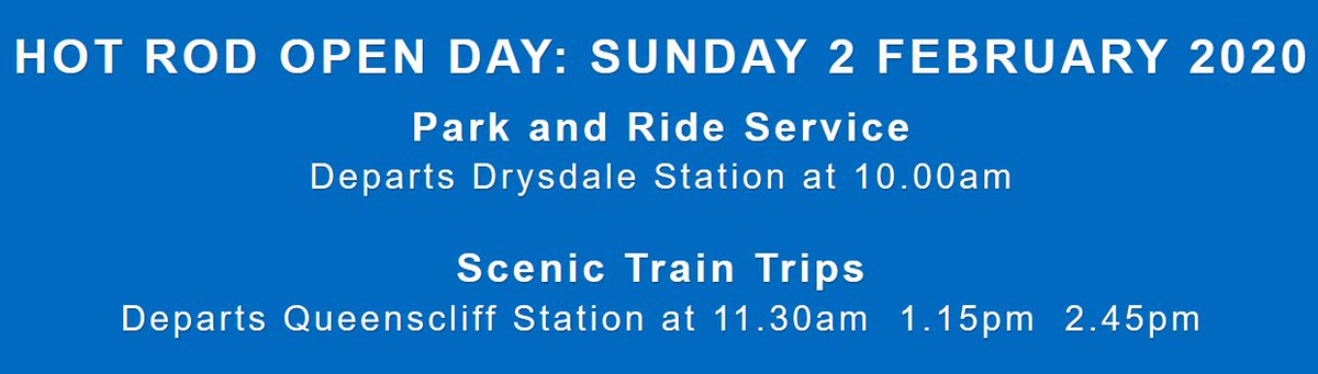 BRailway's tweet photo. If you're planning on going to the Hot Rod Open Day at Queenscliff this Sunday, save yourself parking hassles and jump on our Park-n-Ride service from either Drysdale or Swan Bay...or tour our Workshops at Laker's Siding!

For full info &amp; bookings, go to https://t.co/CmMBz06RyQ https://t.co/5B6LPof6Fs