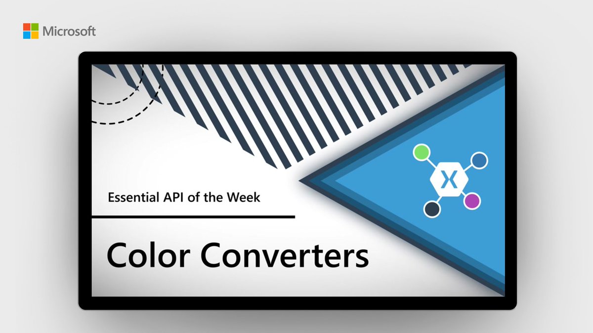 You might know that #0078d4 == (206,100,42), but does your app? Explore the Color Converters API in this episode of #Xamarin.Essentials API of the week: https://msft.it/6014TZTGO
