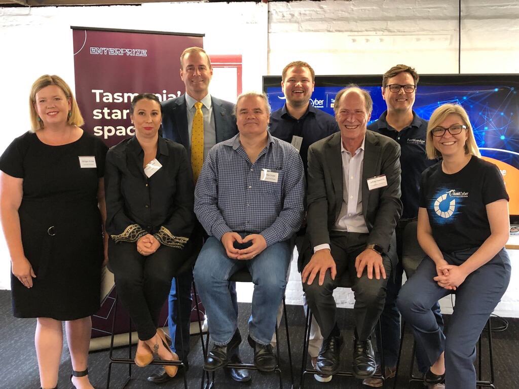 It’s officially #gameon! The #Tasmania #CyberSecurity #Innovation Node has been launched by @fergusonmichael, @bridgetarcher and @Mich11775. Congratulations to @kcidau and @enterprizetas. @AustCyber #ozcyber #BuildLocal #DeliverGlobal