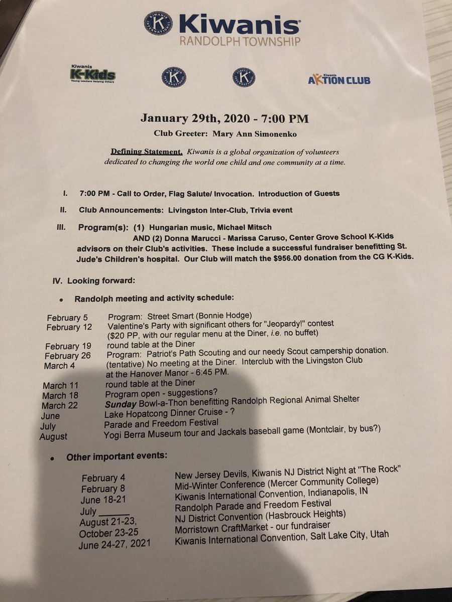 Kiwanis of Randolph recognizes our Center Grove K-Kids Chapter tonight at the Randolph Diner! Way to go CG K-Kids! <a href="/CenterGroveES/">Center Grove</a>